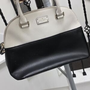 Kate Spade Two-Tone Black & White Dome Satchel